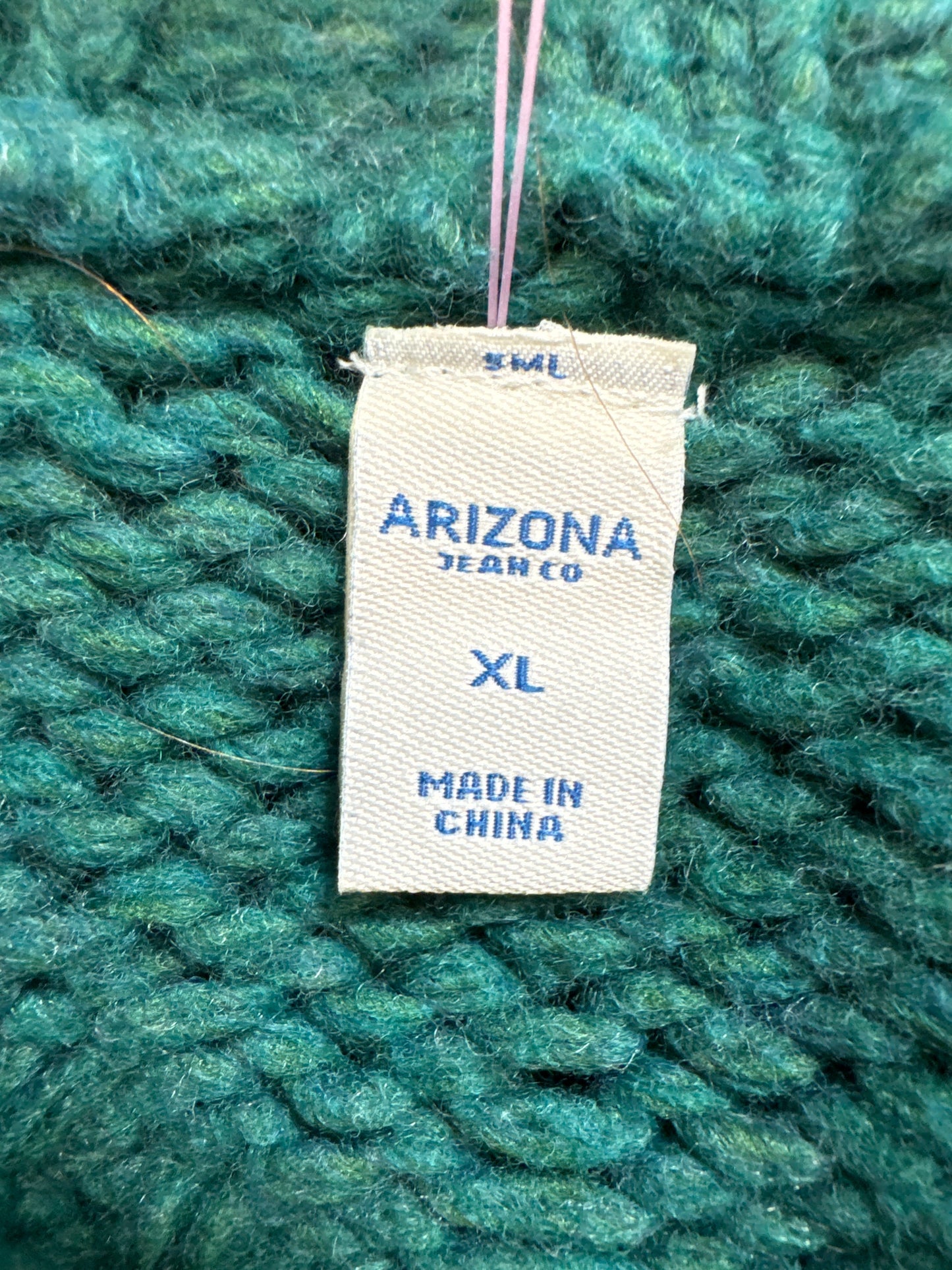Sweater By Arizona In Teal, Size: Xl