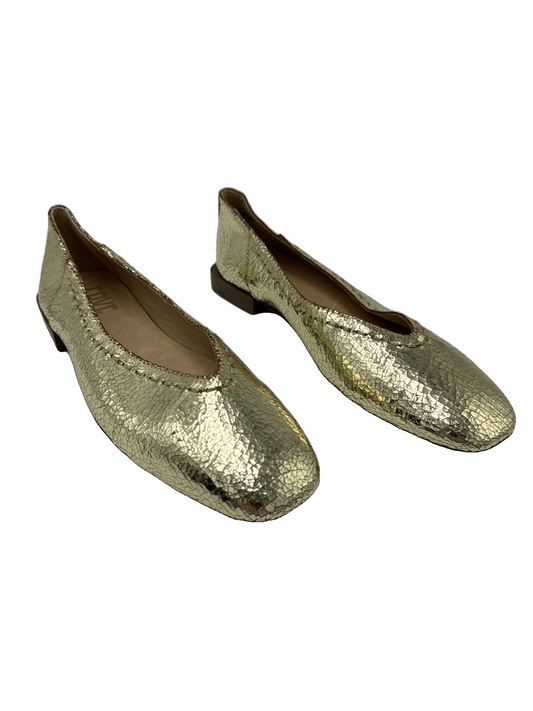 Shoes Designer By Frye In Gold, Size: 6