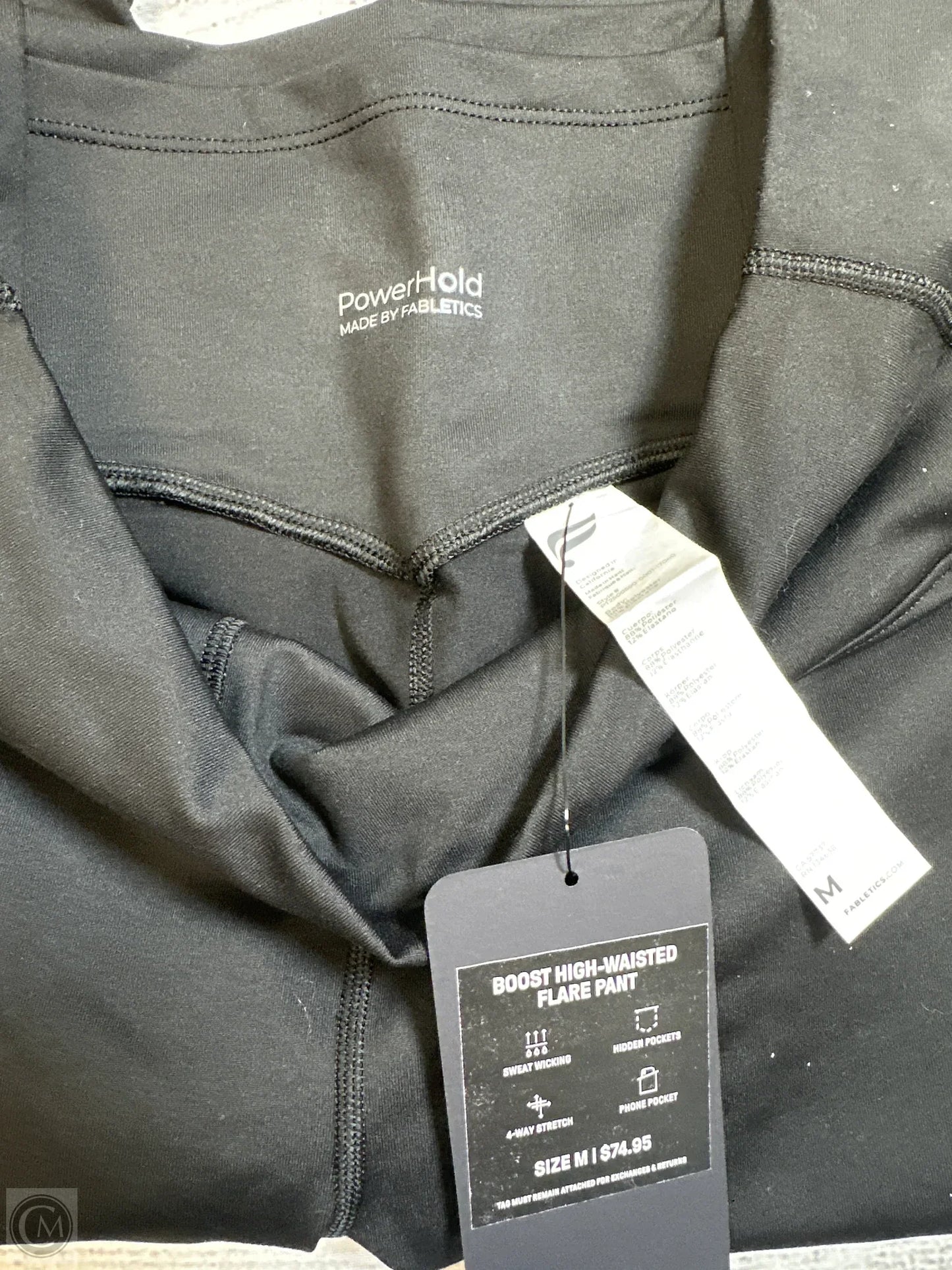 Athletic Leggings By Fabletics In Black, Size: M