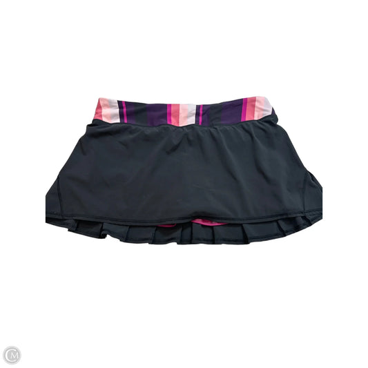 Athletic Skort By Lululemon In Black, Size: M