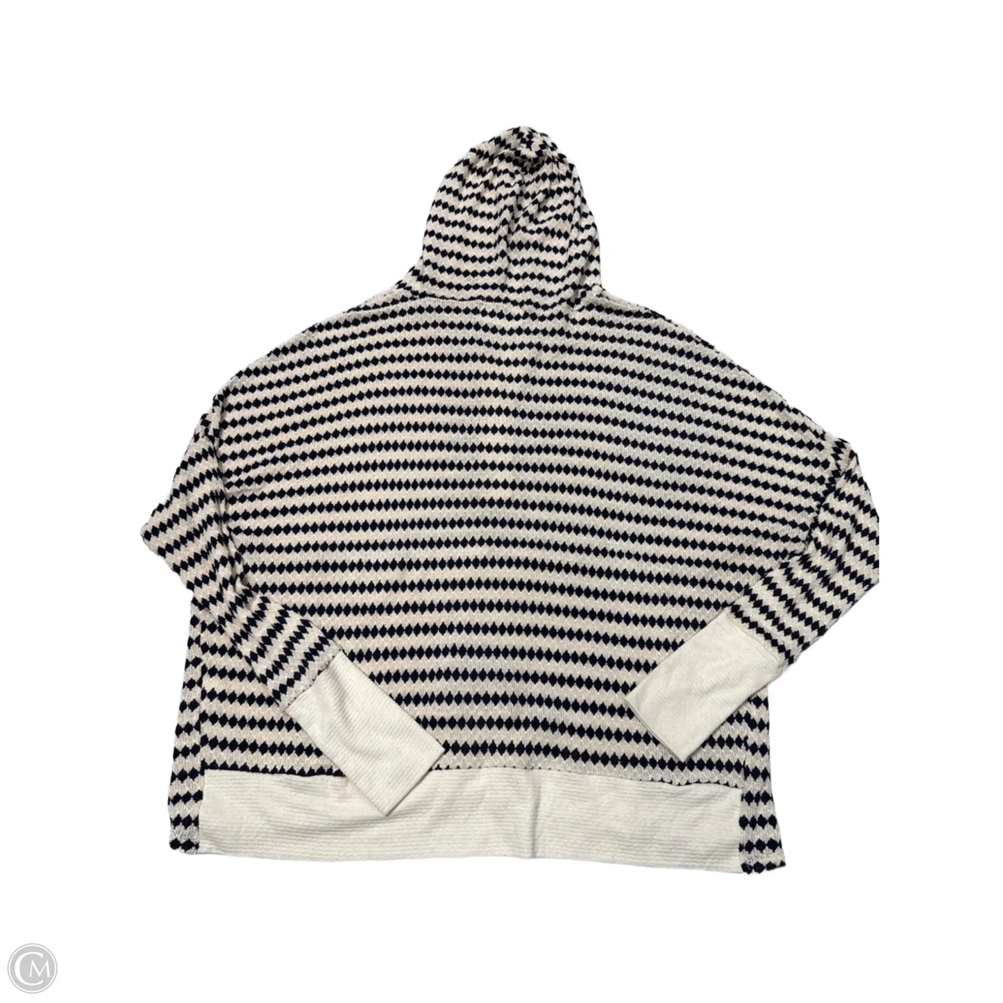 New! Top Long Sleeve By Bucket List In Blue & White, Size: Osfm