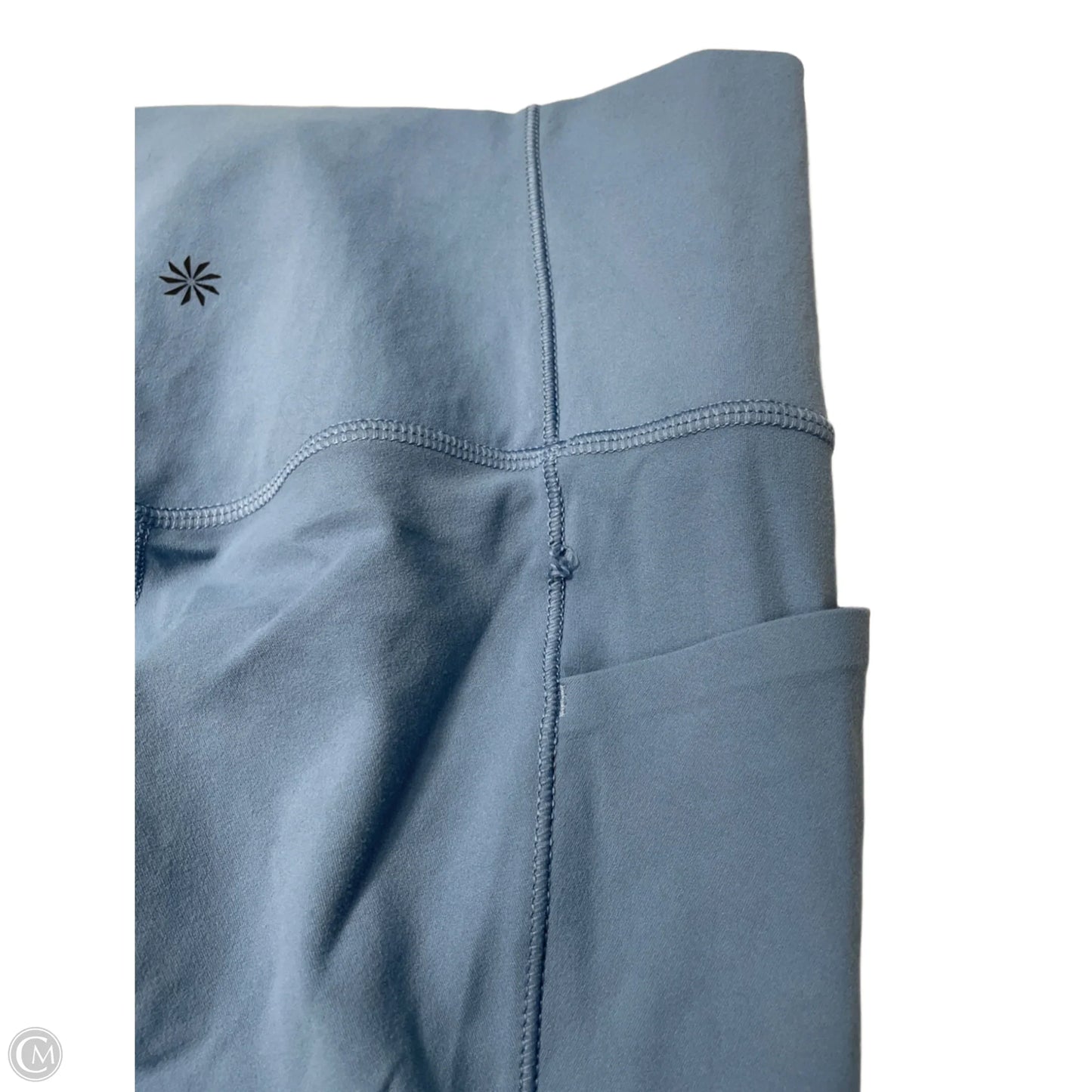 Athletic Leggings By Athleta In Blue, Size: M