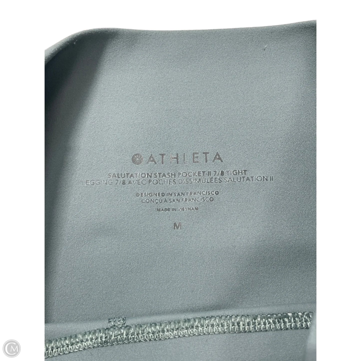 Athletic Leggings By Athleta In Green, Size: M