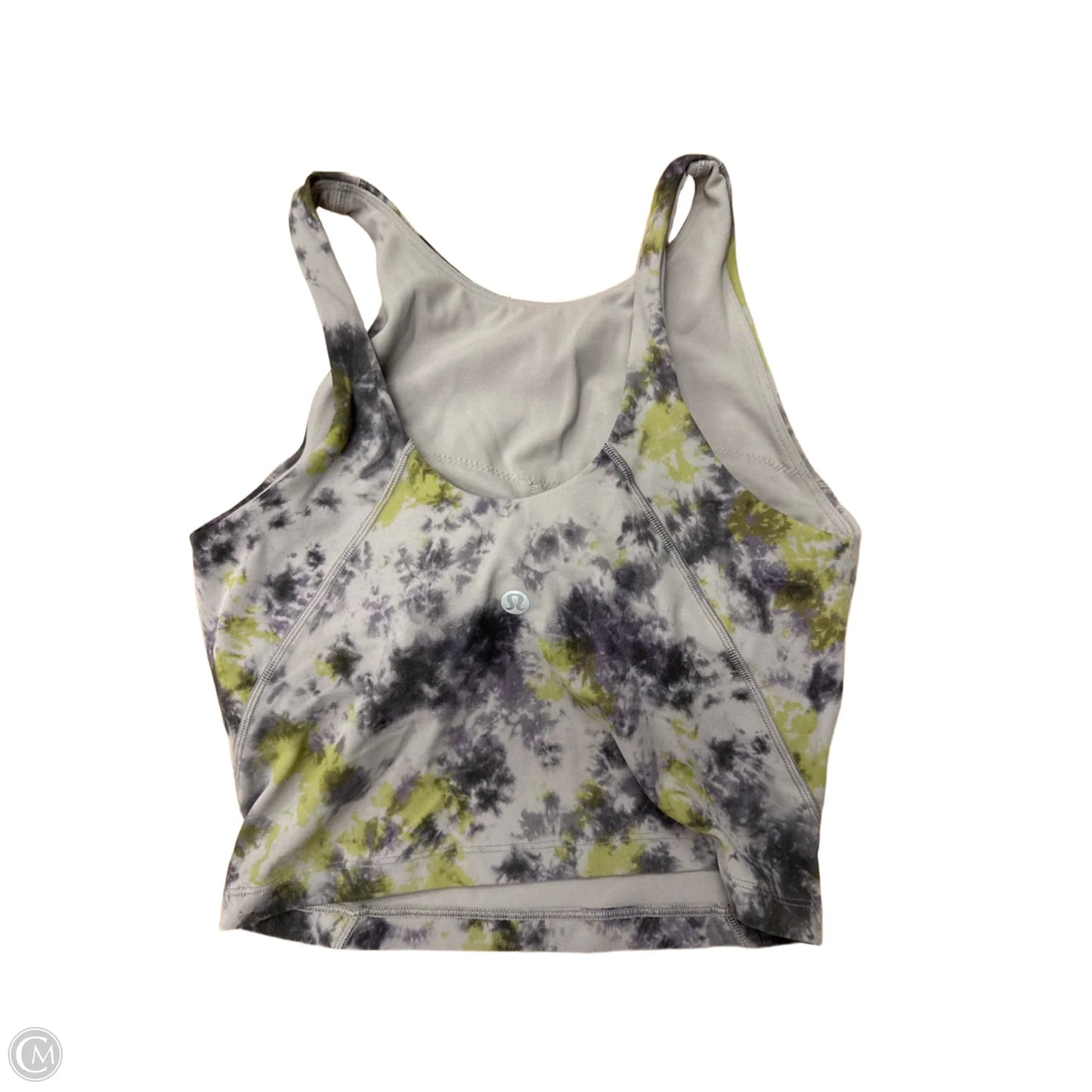 Athletic Tank Top By Lululemon In Tie Dye Print, Size: Xs