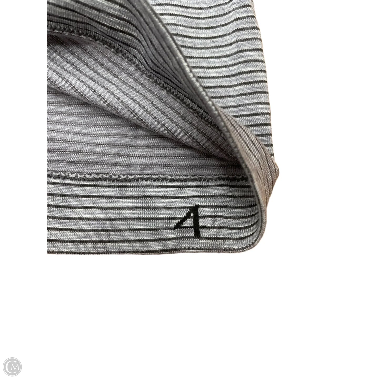 Athletic Top Short Sleeve By Lululemon In Grey, Size: S