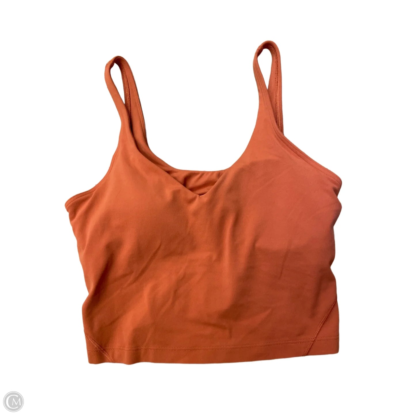Athletic Tank Top By Lululemon In Orange, Size: M