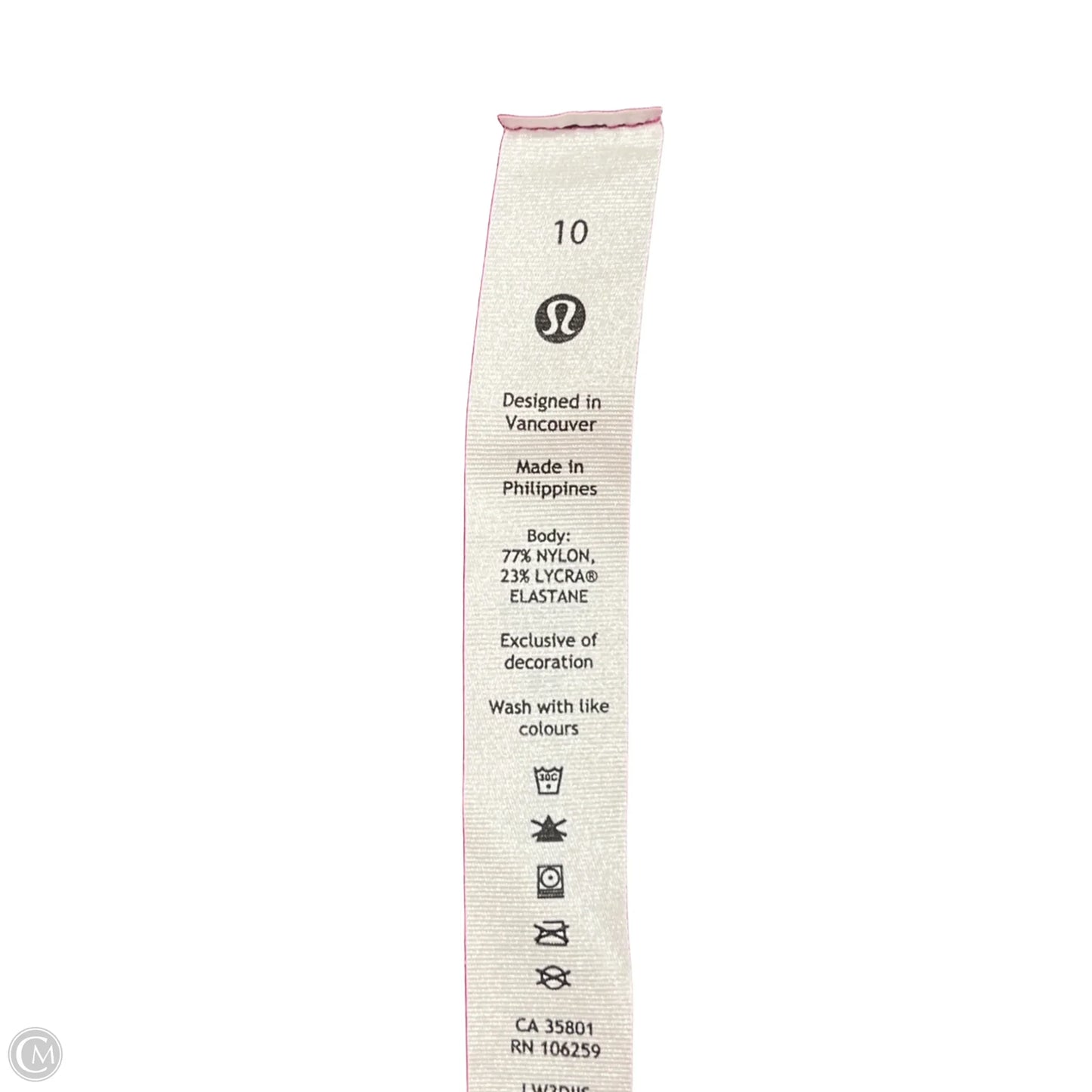 Athletic Top Long Sleeve Crewneck By Lululemon In Pink, Size: M