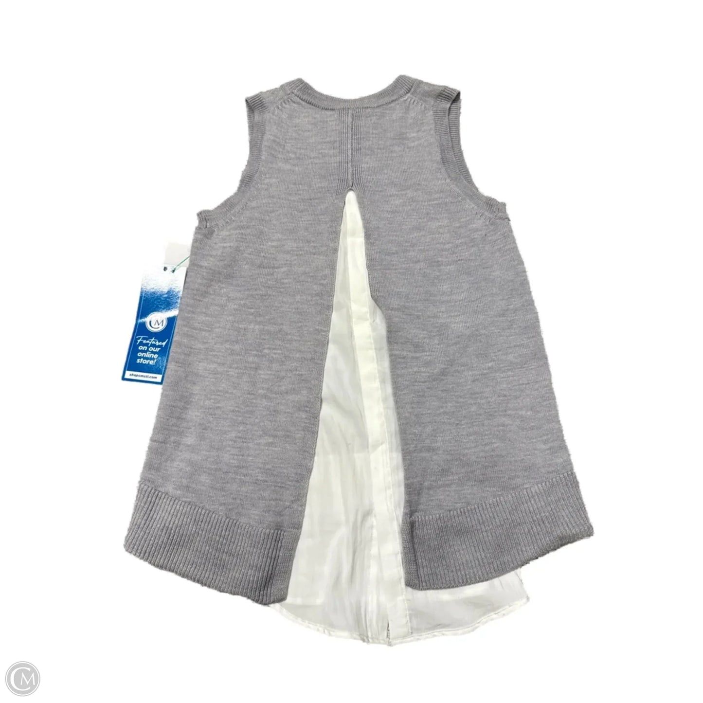 Athletic Tank Top By Athleta In Grey & White, Size: S