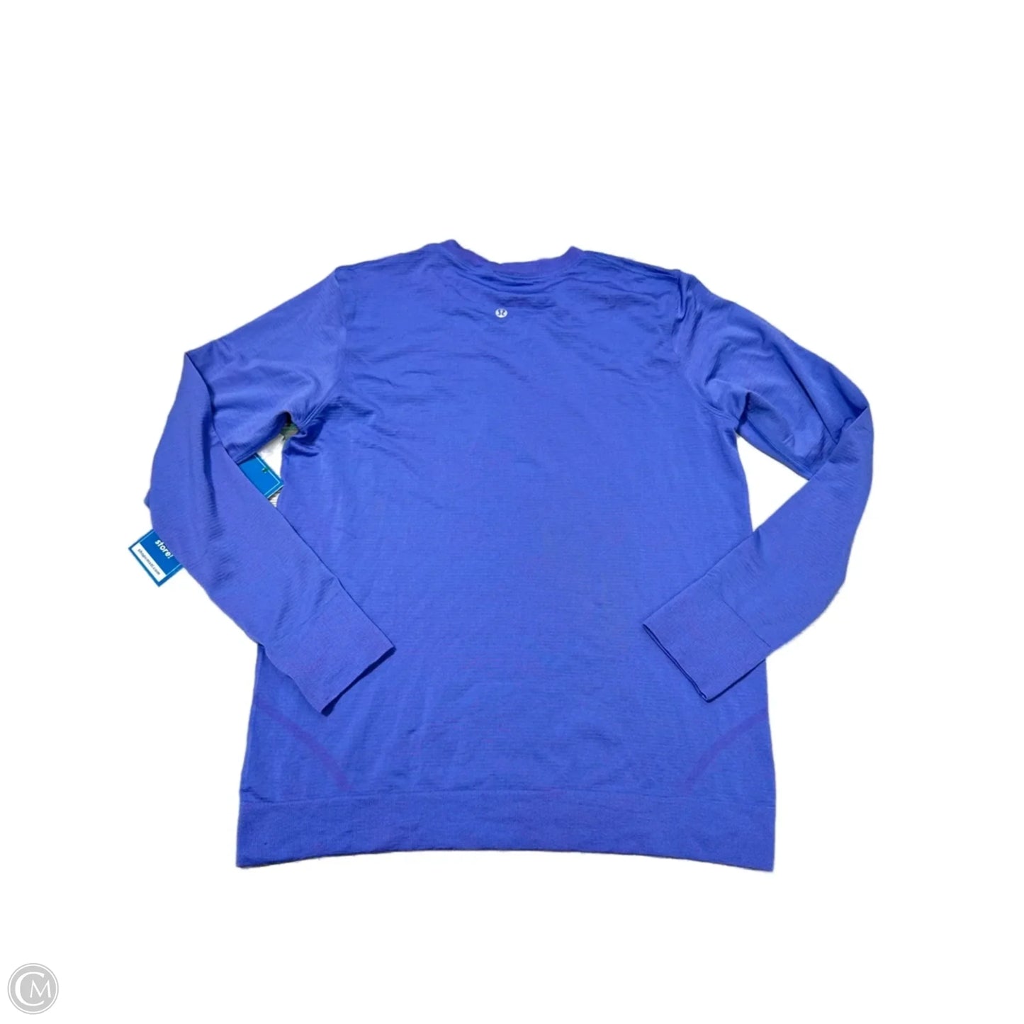Athletic Top Long Sleeve Crewneck By Lululemon In Blue & Pink, Size: M/10