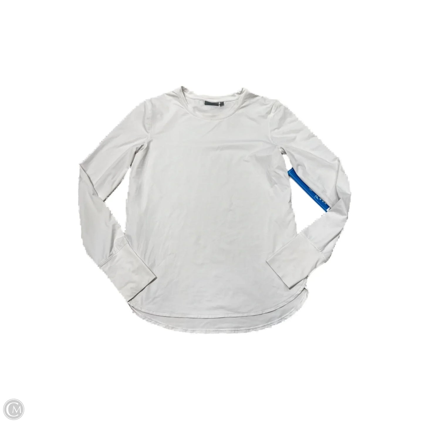 Athletic Top Long Sleeve Crewneck By Athleta In White, Size: Xs