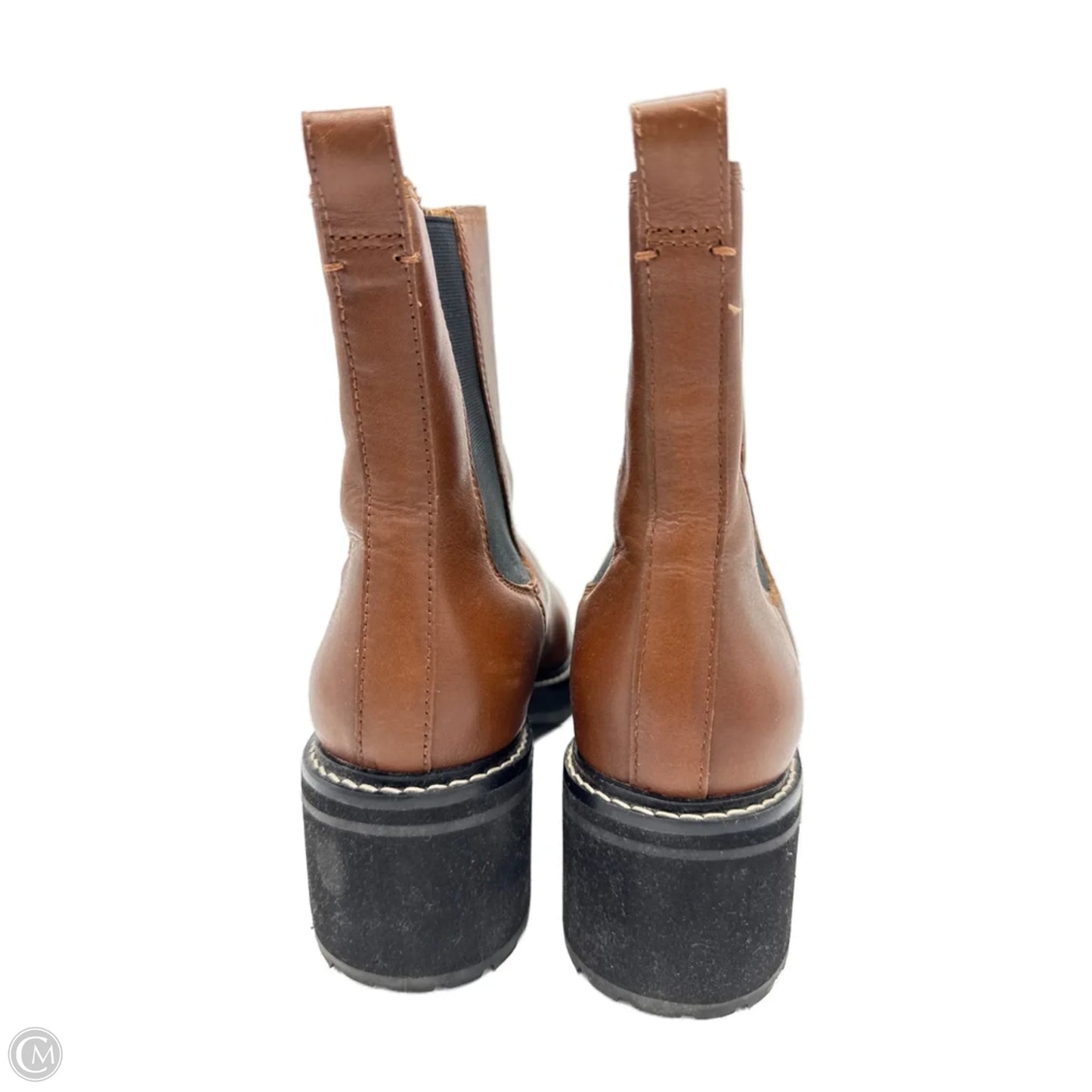 Boots Ankle Flats By Madewell In Brown, Size: 12