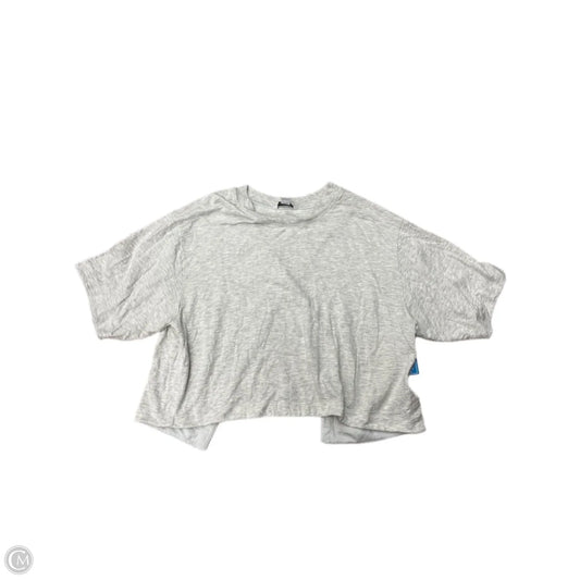 Athletic Top Short Sleeve By Athleta In Grey, Size: M