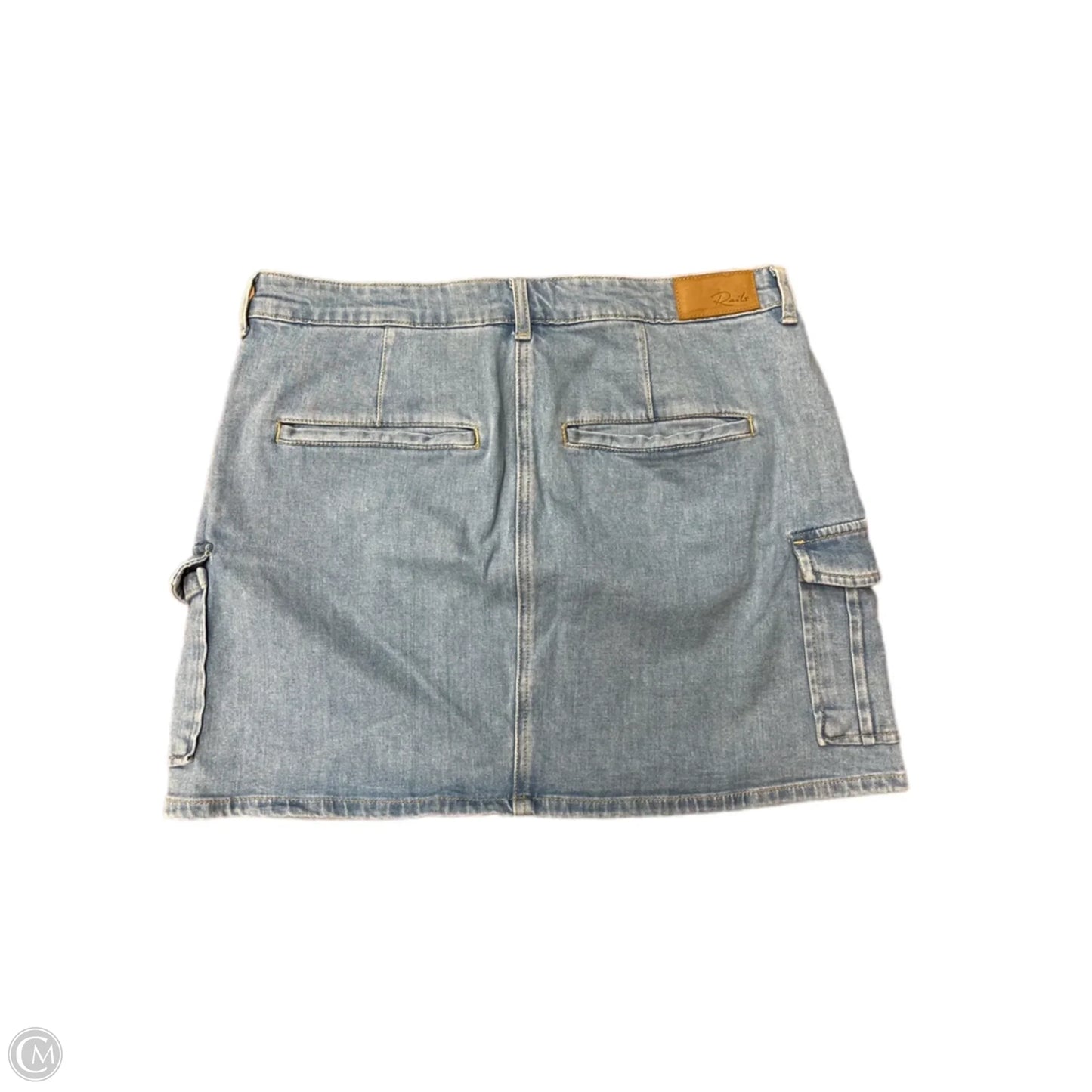 Skirt Mini & Short By Rails In Blue Denim, Size: 12