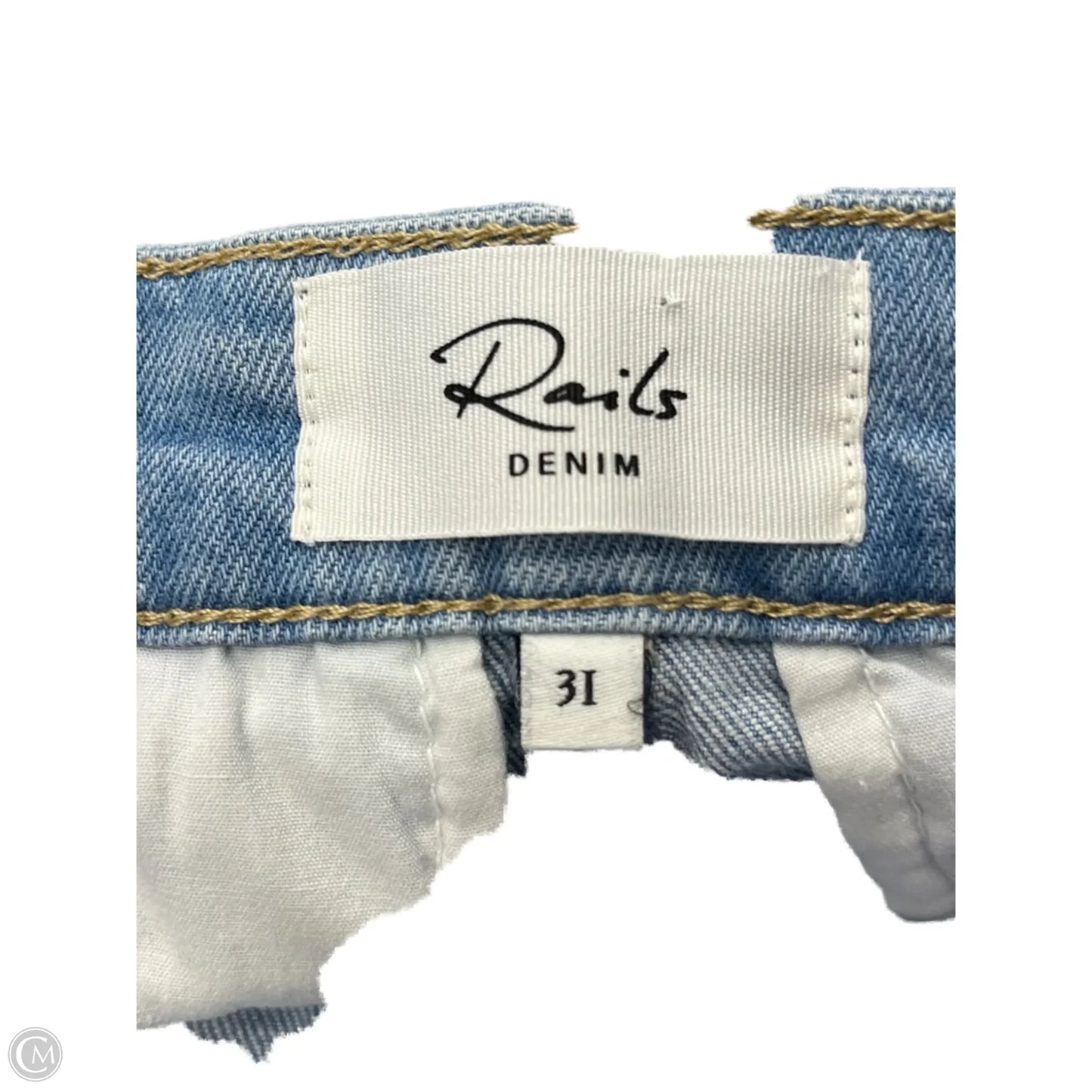 Skirt Mini & Short By Rails In Blue Denim, Size: 12