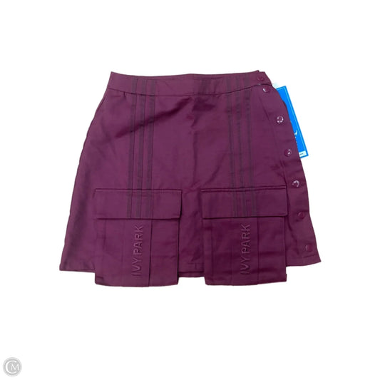 Athletic Skirt By Adidas In Maroon, Size: Xs