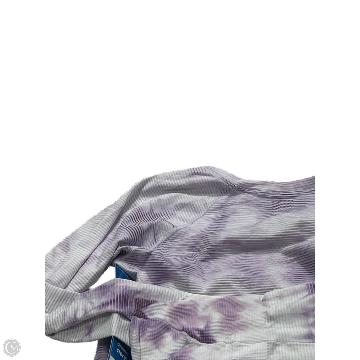 Athletic Top Long Sleeve Crewneck By Lululemon In Tie Dye Print, Size: L