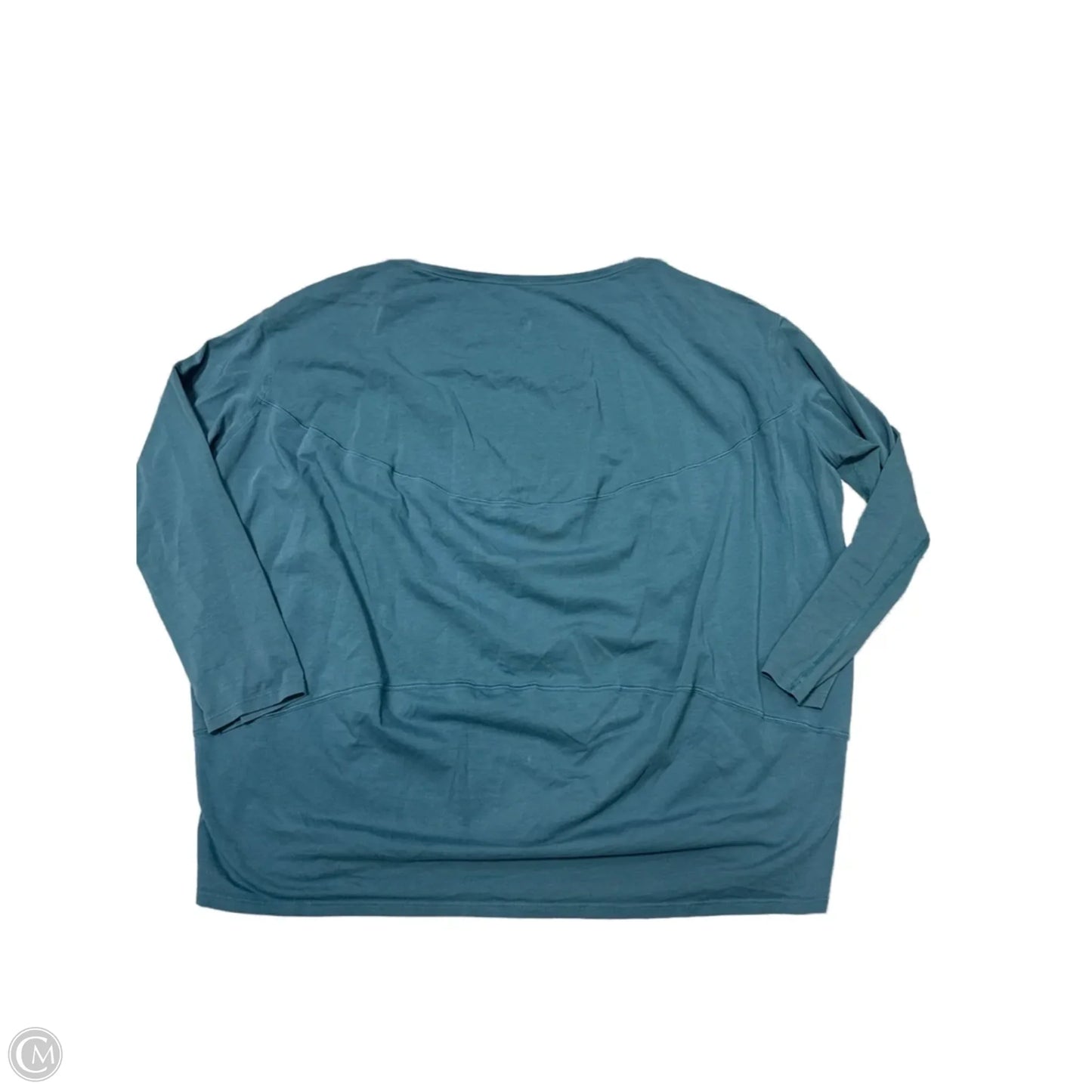 Athletic Top Long Sleeve Crewneck By Lululemon In Teal, Size: M