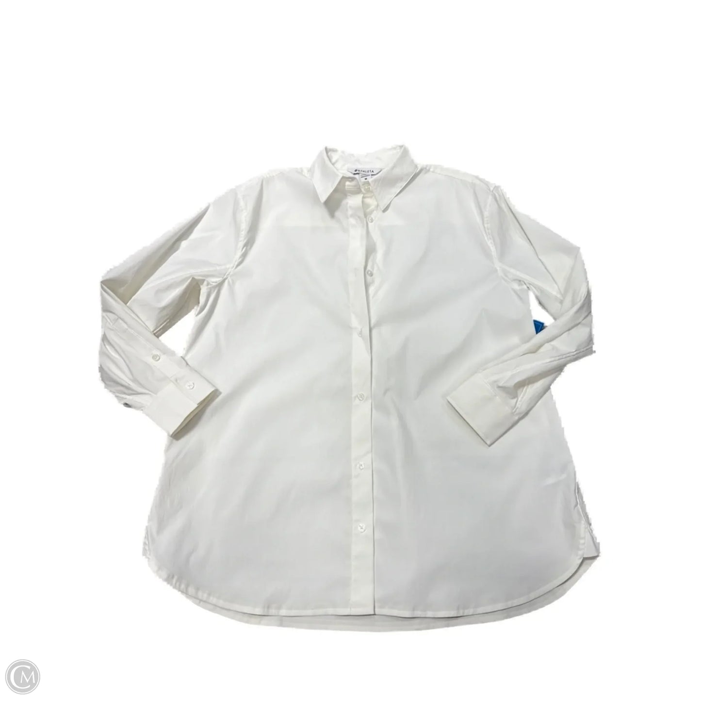 Tunic Long Sleeve By Athleta In White, Size: M