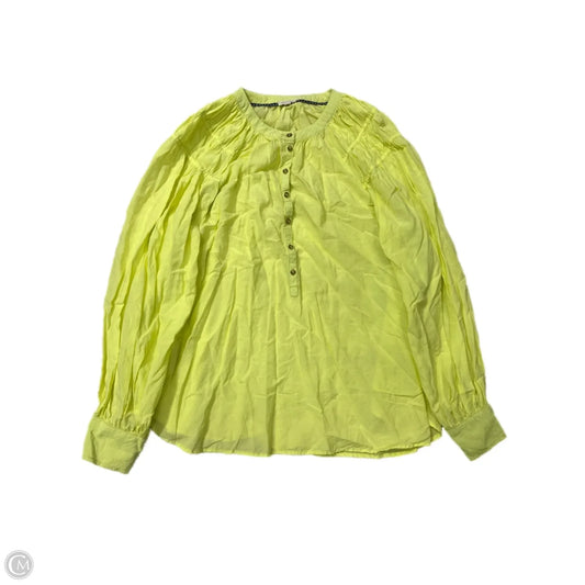 Top Long Sleeve By Pilcro In Yellow, Size: M