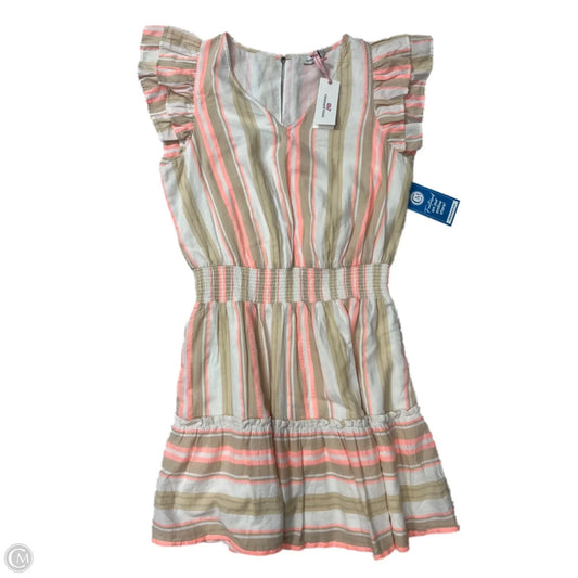 Dress Casual Short By Vineyard Vines In Cream & Pink, Size: Xs