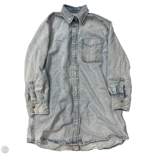 Dress Designer By Frame In Blue Denim, Size: S