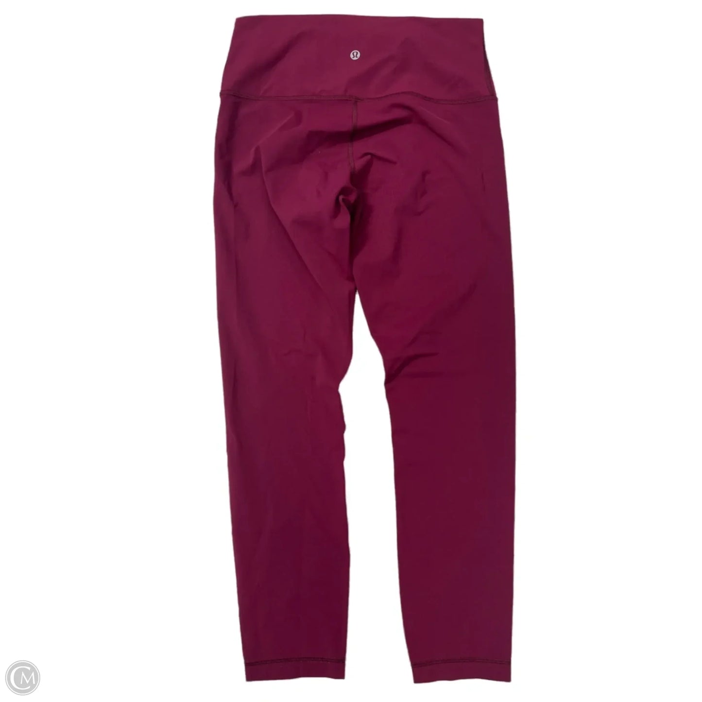 Athletic Leggings By Lululemon In Maroon, Size: 8