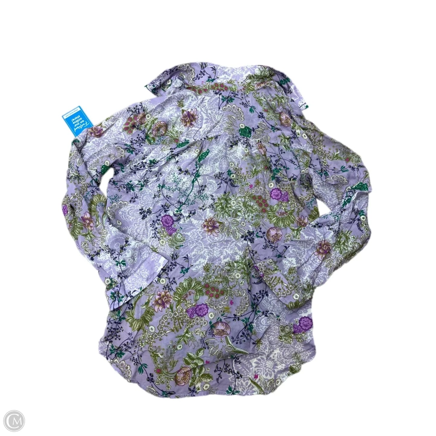 Top Long Sleeve By Pilcro In Purple, Size: M