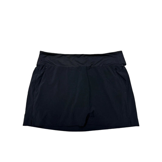 Athletic Skort By Athleta In Black, Size: 1x