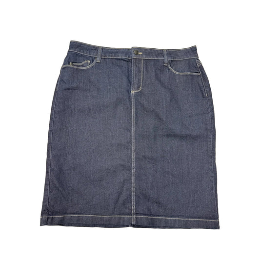 Skirt Designer By Not Your Daughters Jeans In Blue, Size: 16