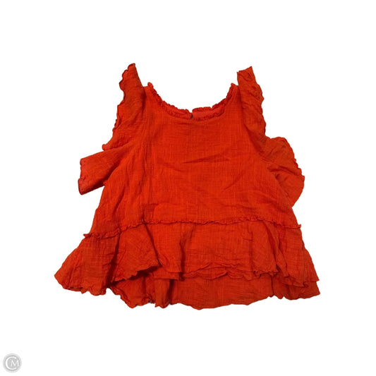 Top Short Sleeve By Maeve In Orange, Size: Xs
