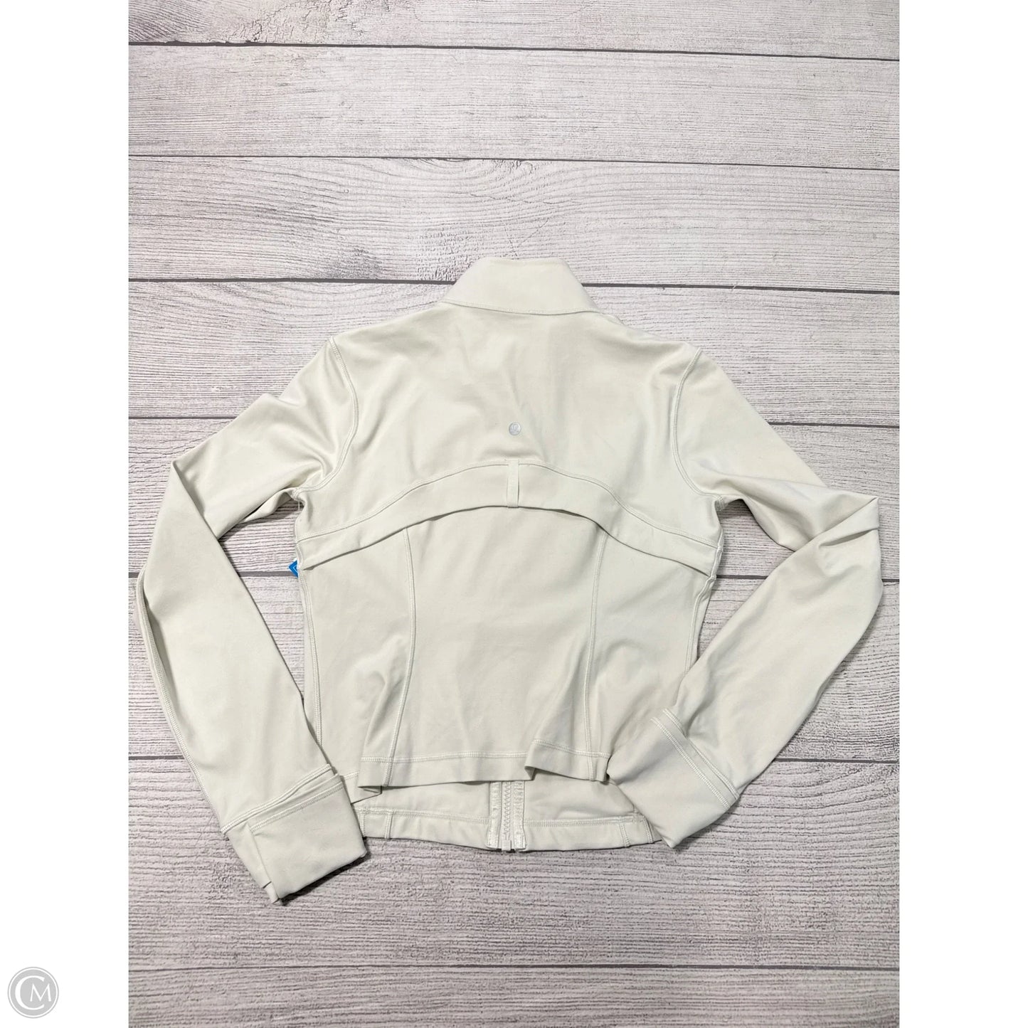 Athletic Jacket By Lululemon In White, Size: M
