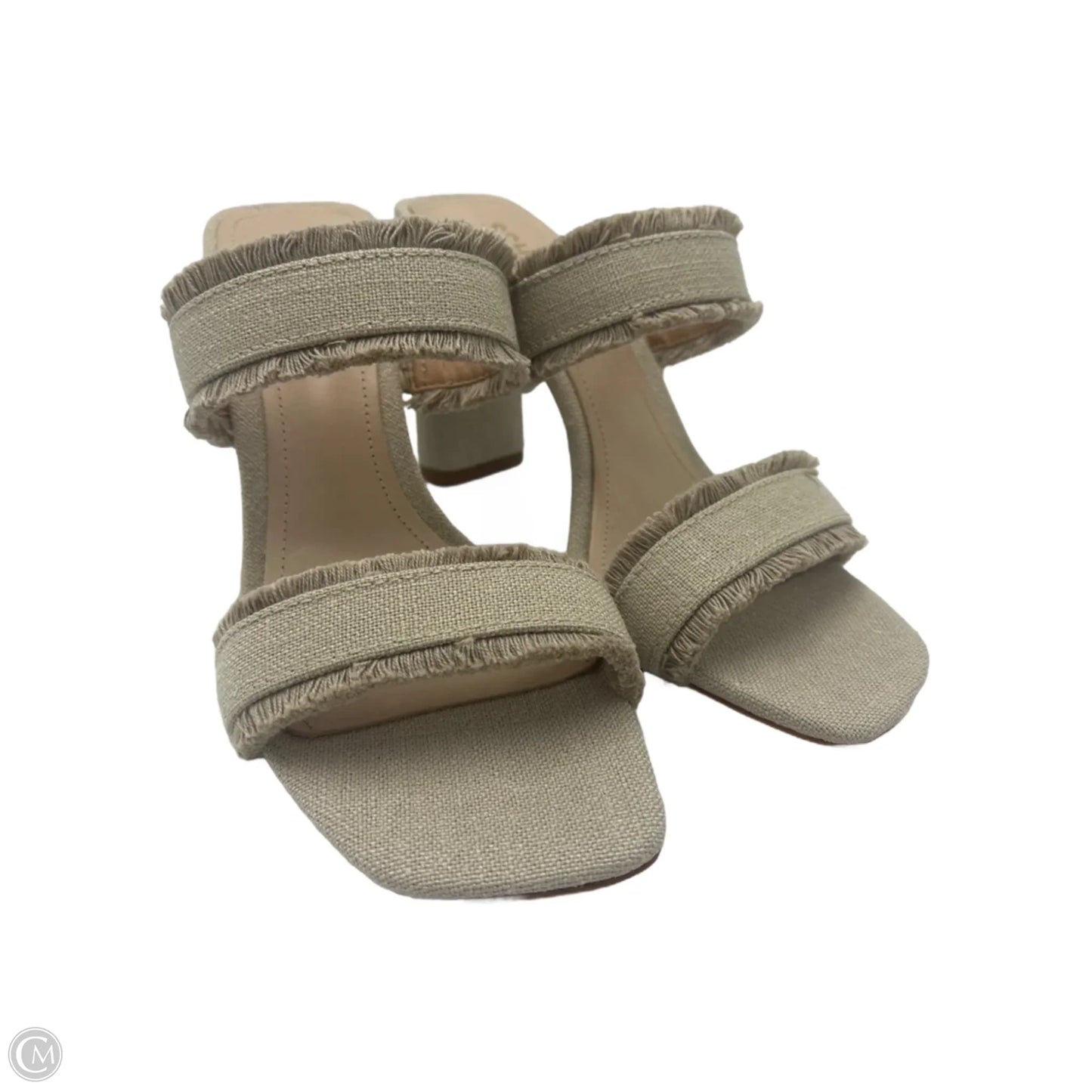 New! Shoes Heels Block By Schutz In Tan, Size: 8