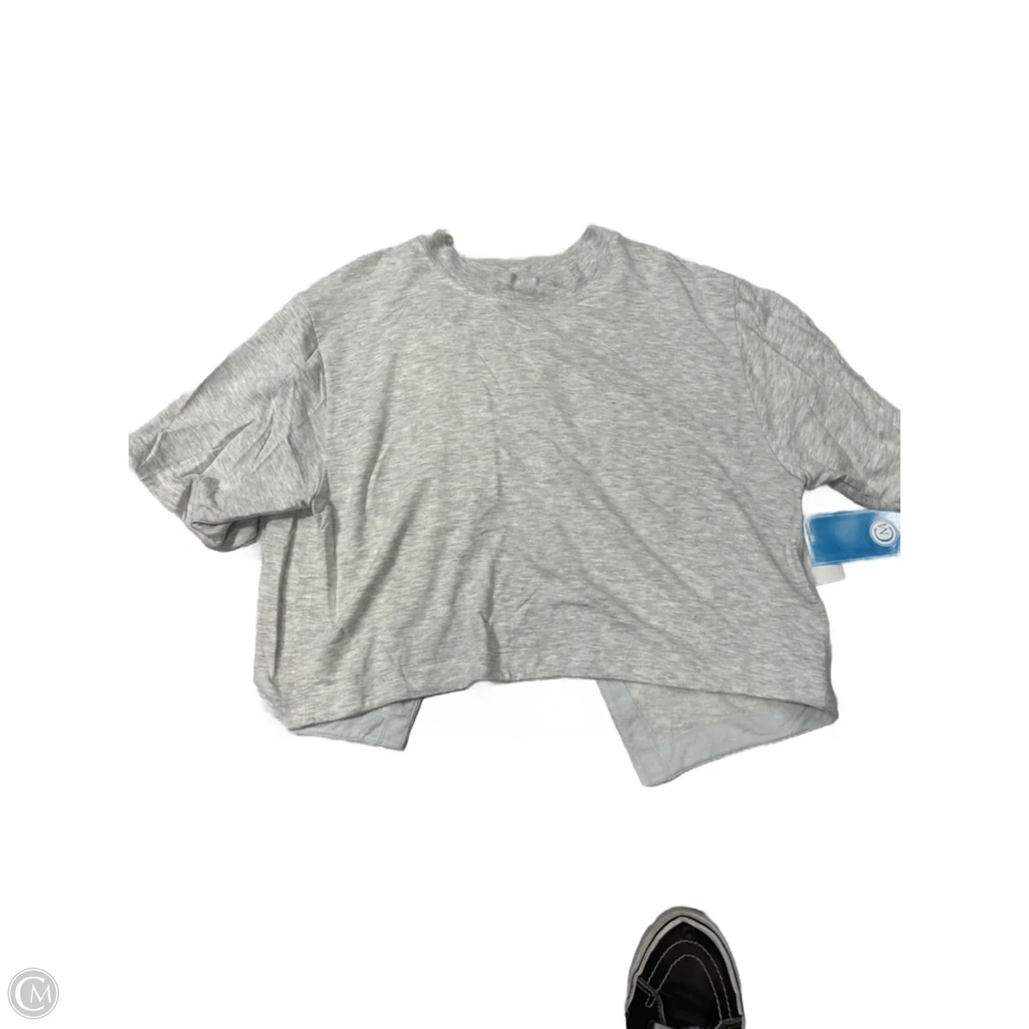 Athletic Top Short Sleeve By Athleta In Grey, Size: Xs