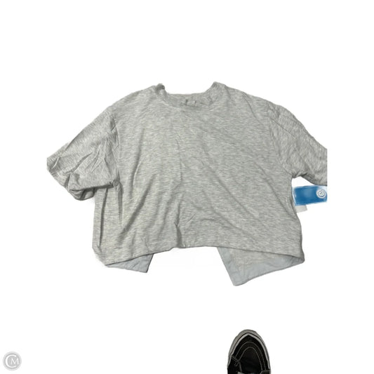 Athletic Top Short Sleeve By Athleta In Grey, Size: Xs