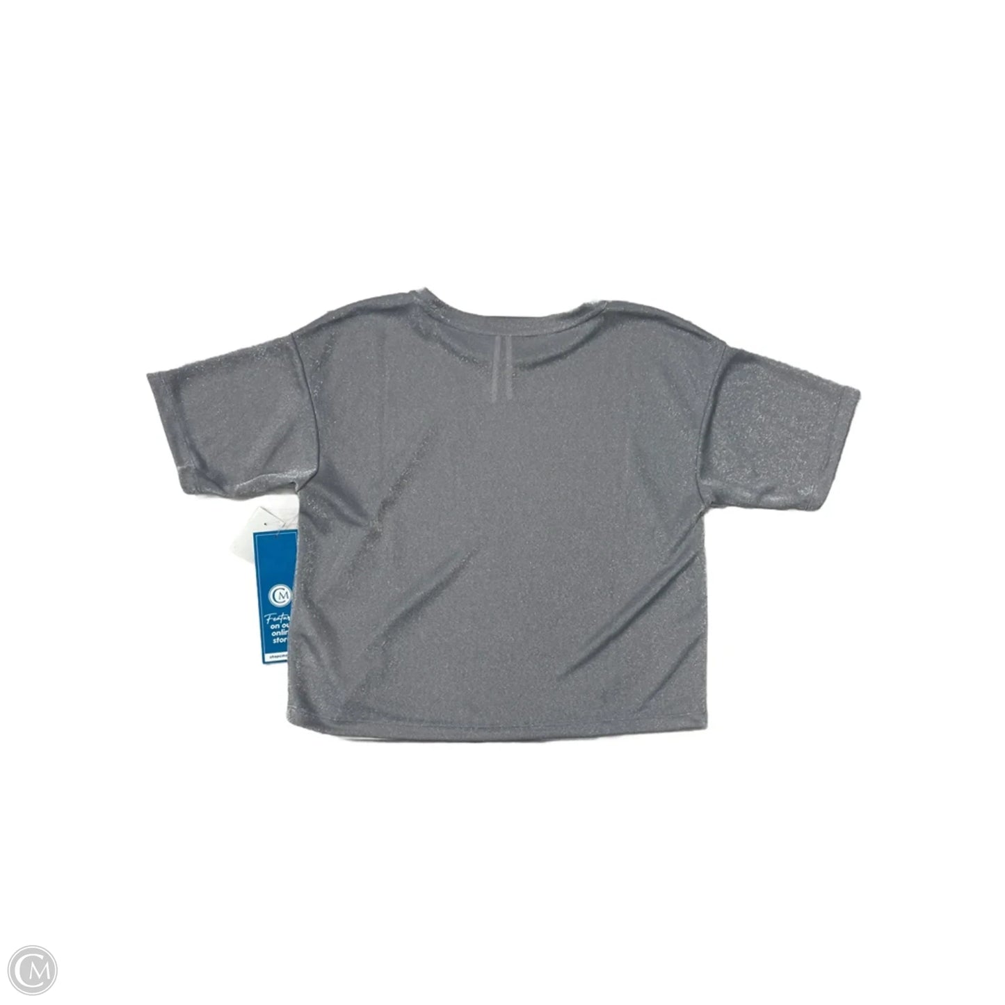 Top Short Sleeve By Anthropologie In Silver, Size: M