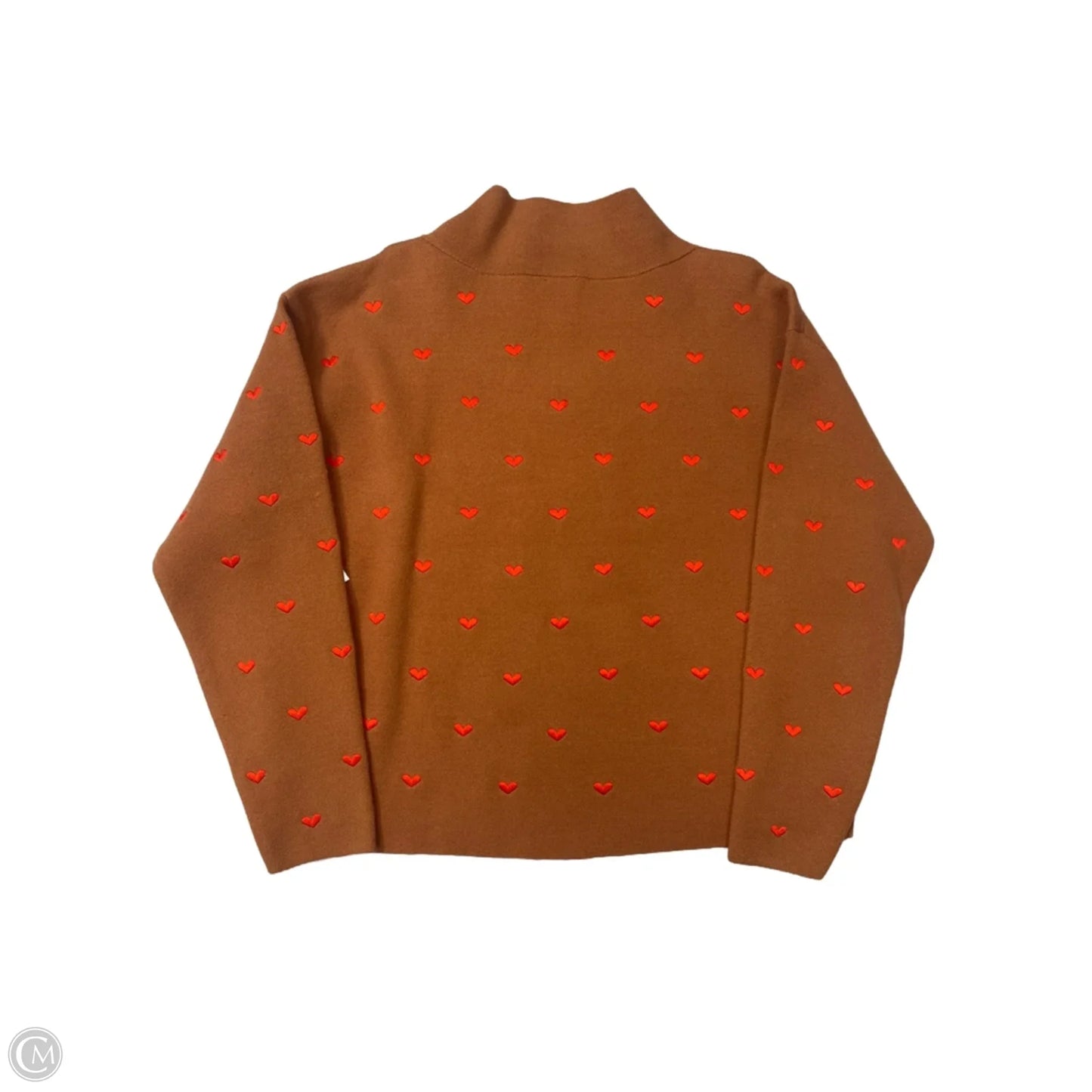 Sweater By Maeve In Red & Tan, Size: Xs