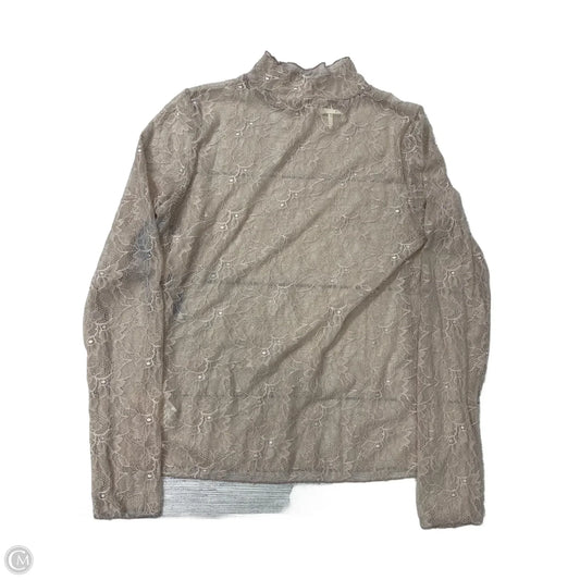 Top Long Sleeve By Free People In Tan, Size: M