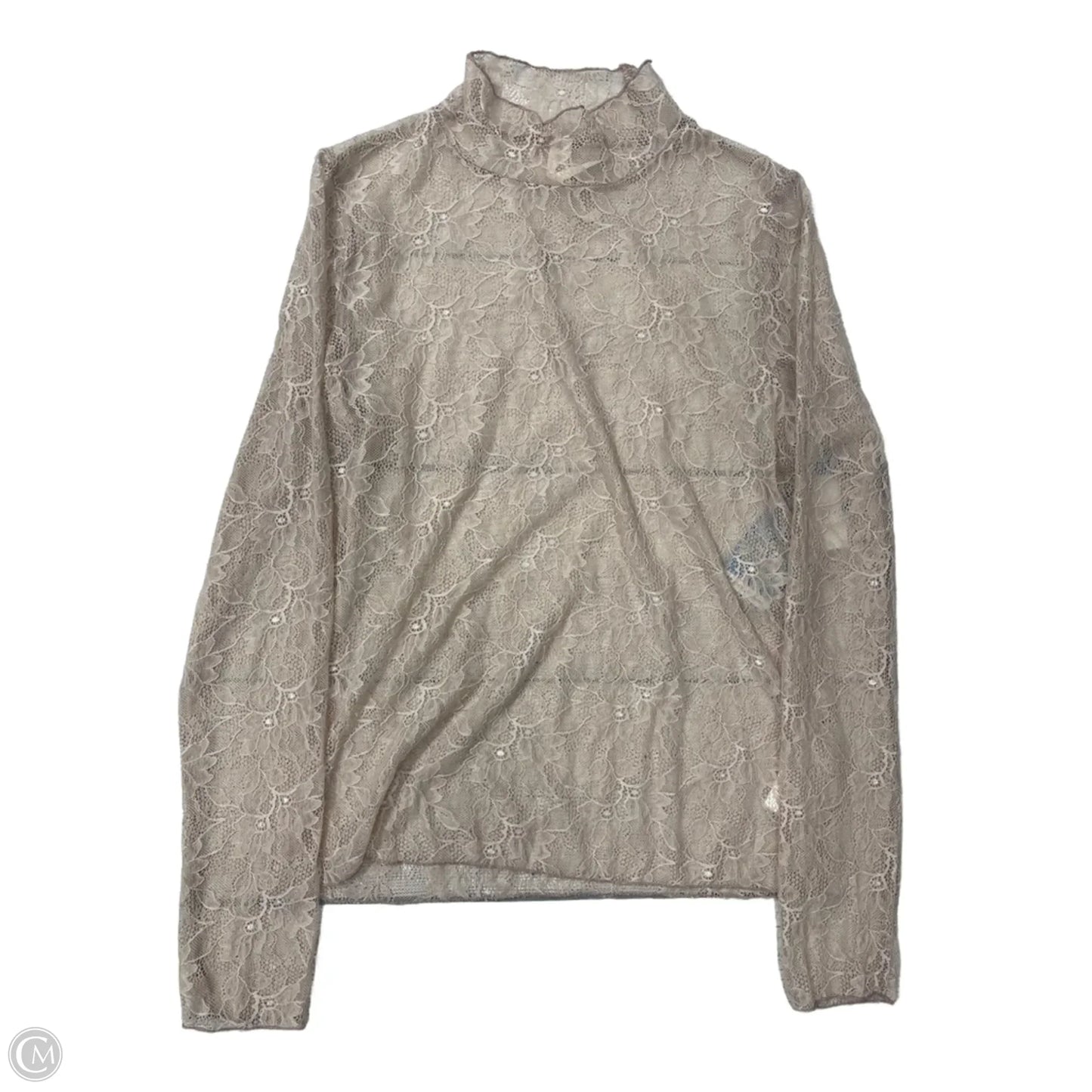 Top Long Sleeve By Free People In Tan, Size: M