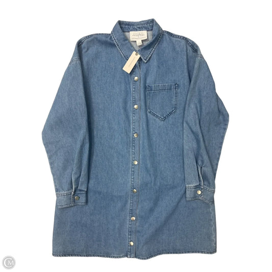 Dress Casual Short By Mare Mare In Blue Denim, Size: M