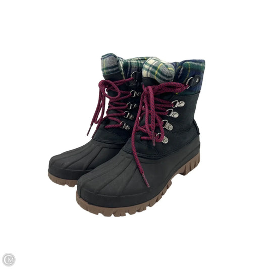 Boots Snow By J. Crew In Plaid Pattern, Size: 8