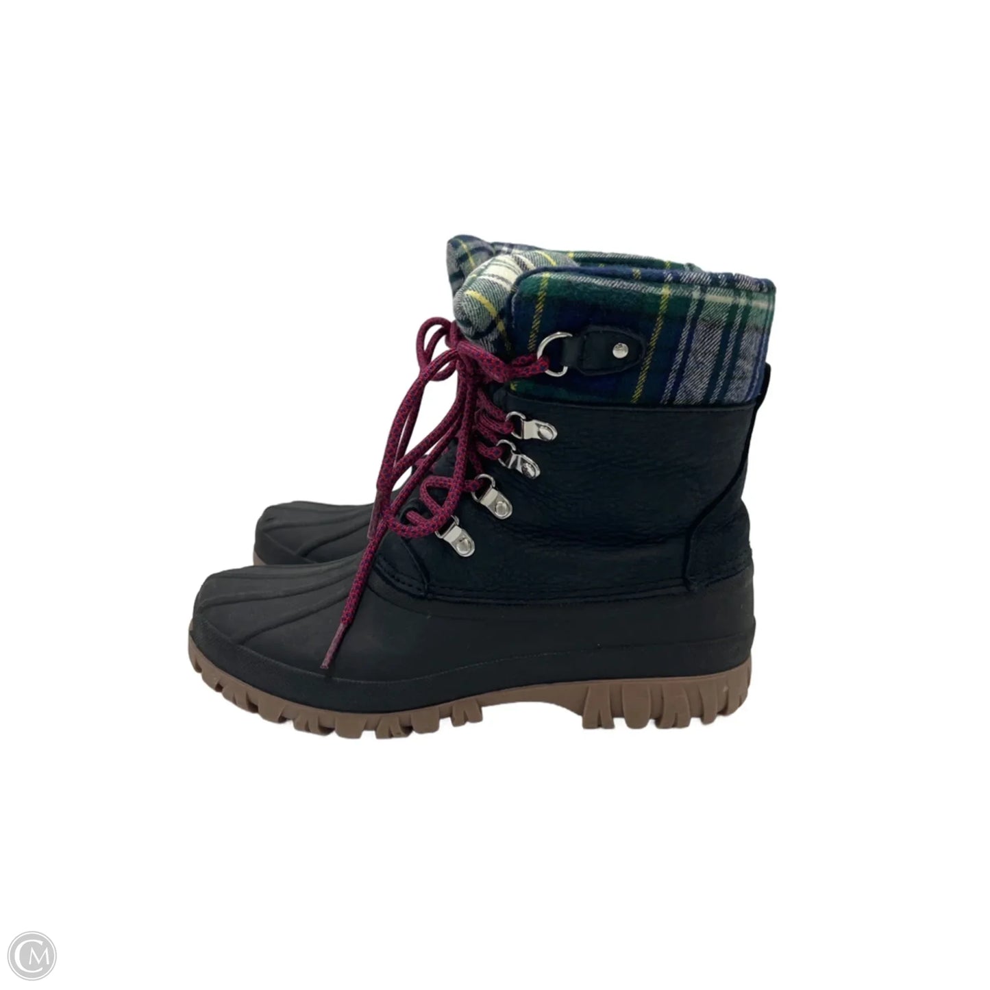 Boots Snow By J. Crew In Plaid Pattern, Size: 8