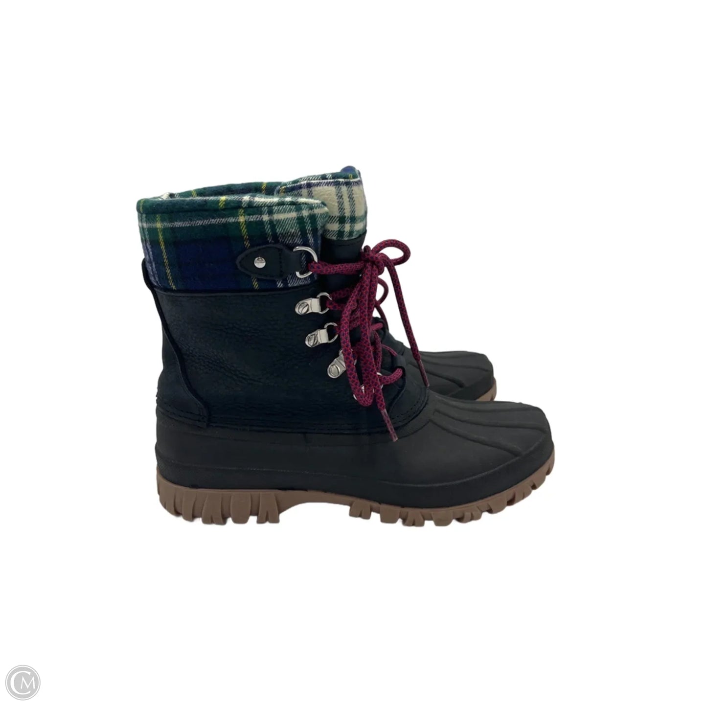 Boots Snow By J. Crew In Plaid Pattern, Size: 8
