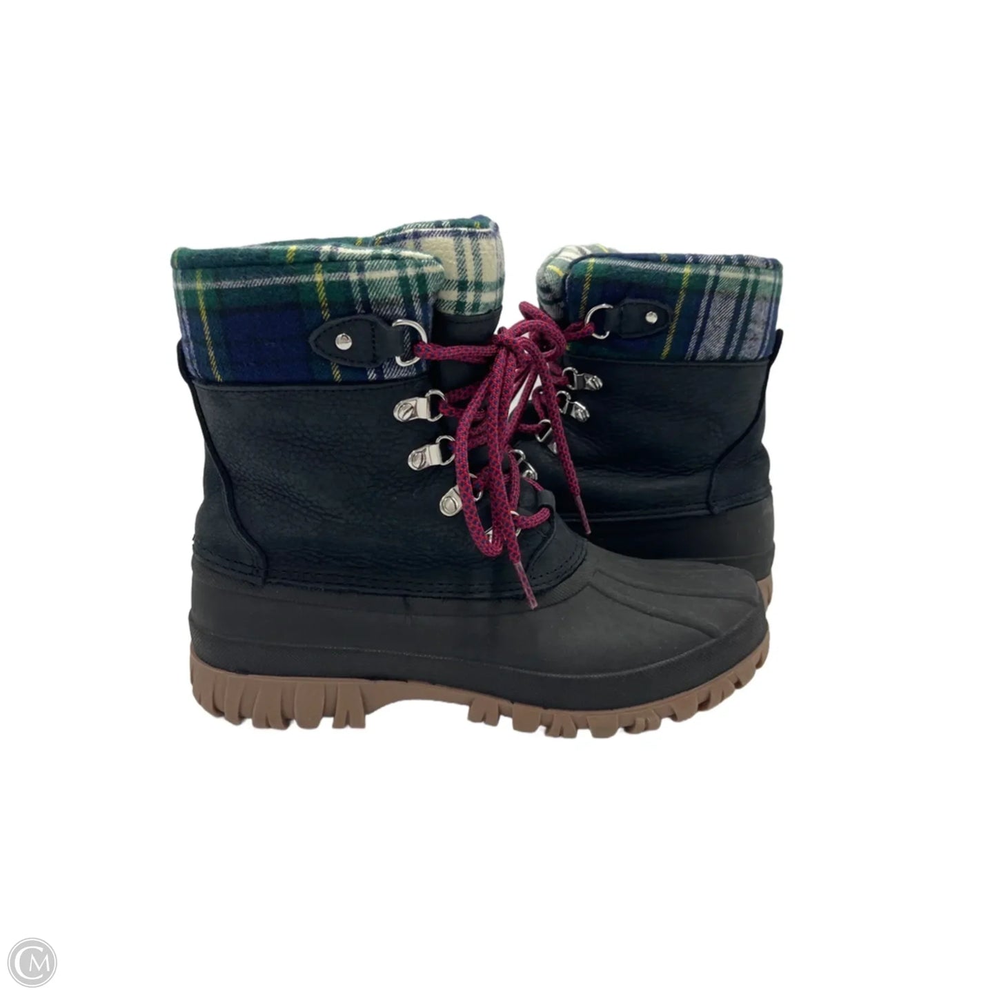 Boots Snow By J. Crew In Plaid Pattern, Size: 8