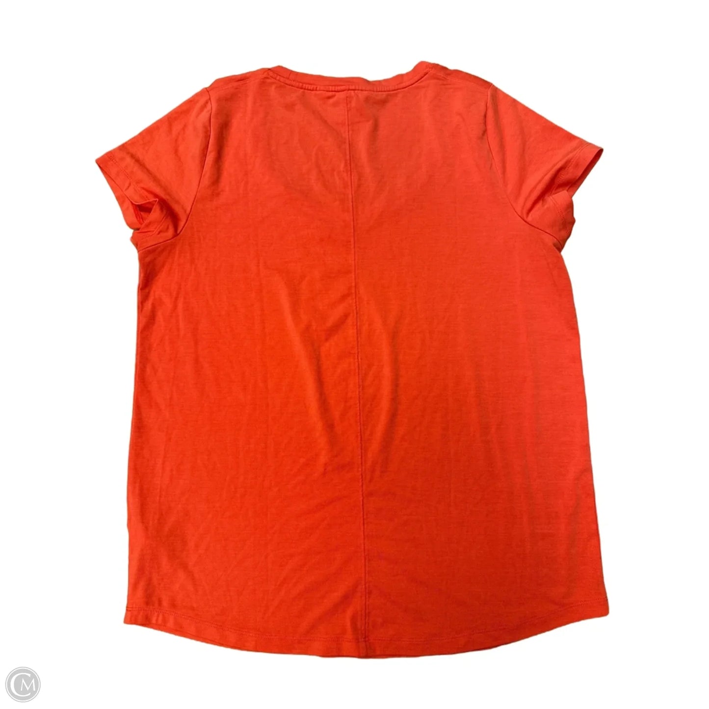 Athletic Top Short Sleeve By Athleta In Orange, Size: M