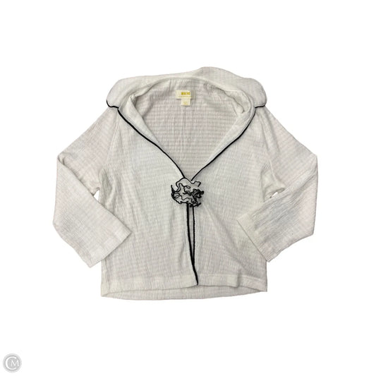 Top Long Sleeve By Maeve In White, Size: S