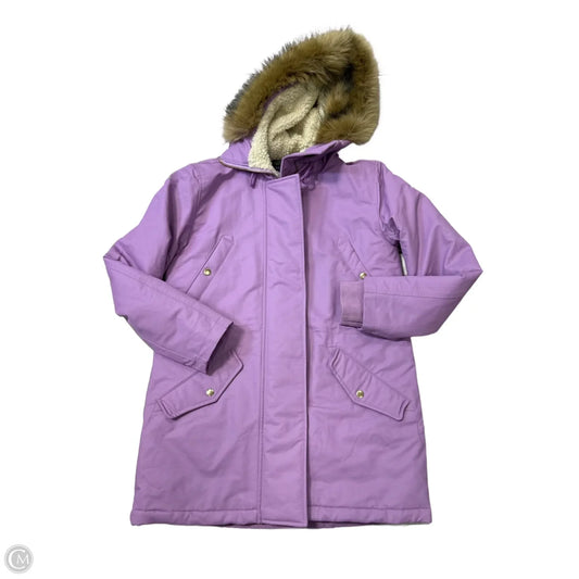Coat Puffer & Quilted By J. Crew In Purple, Size: S