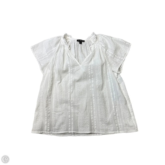 Top Short Sleeve By J. Crew In White, Size: M
