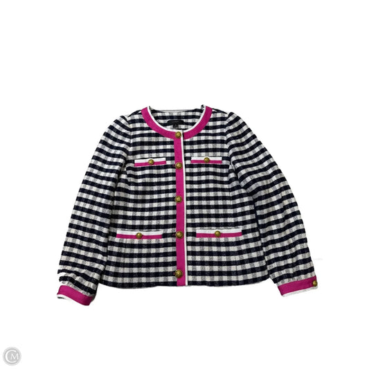 Blazer By J. Crew In Blue & Pink, Size: M
