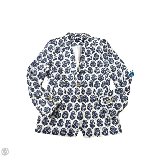 Blazer By J. Crew In Blue & White, Size: M