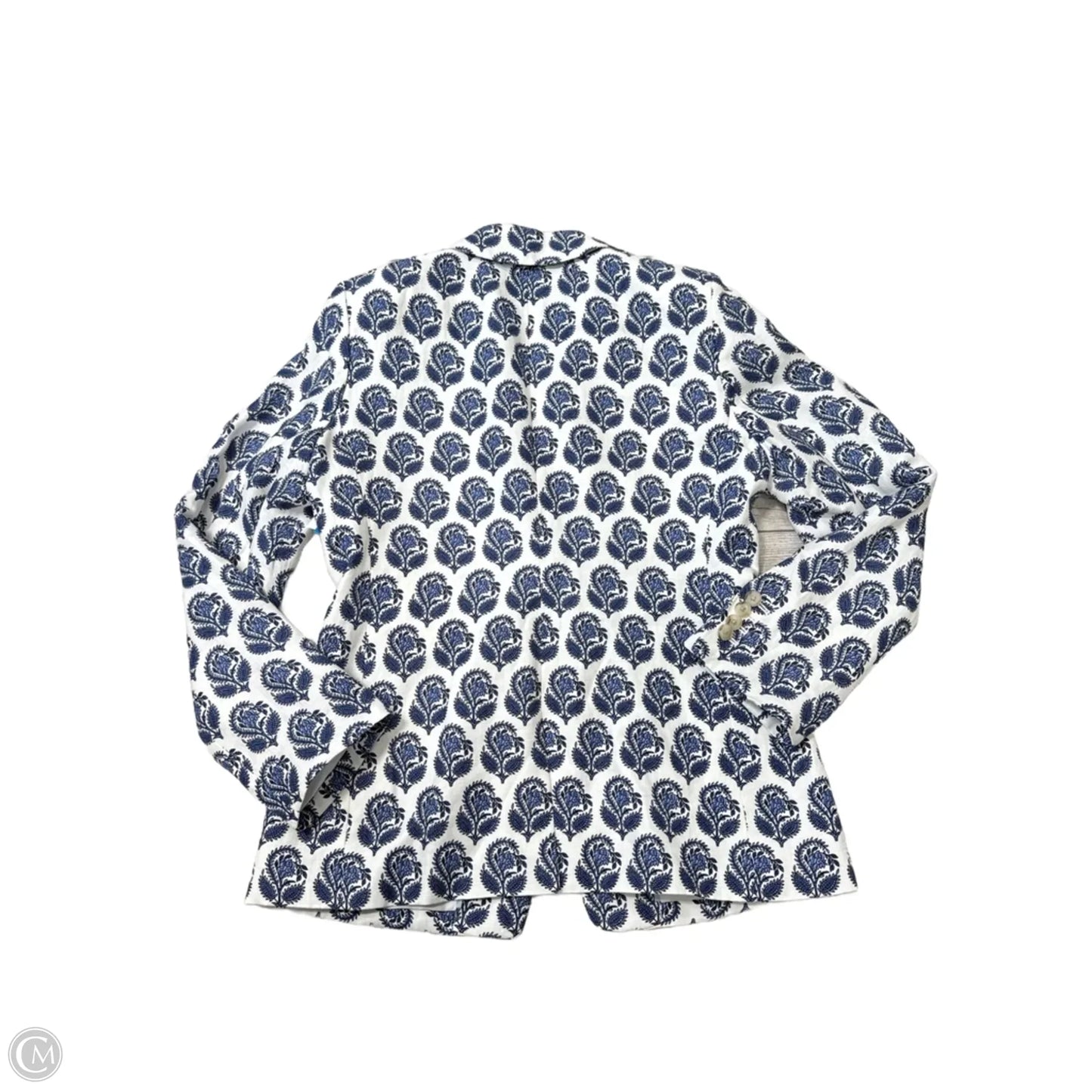 Blazer By J. Crew In Blue & White, Size: M